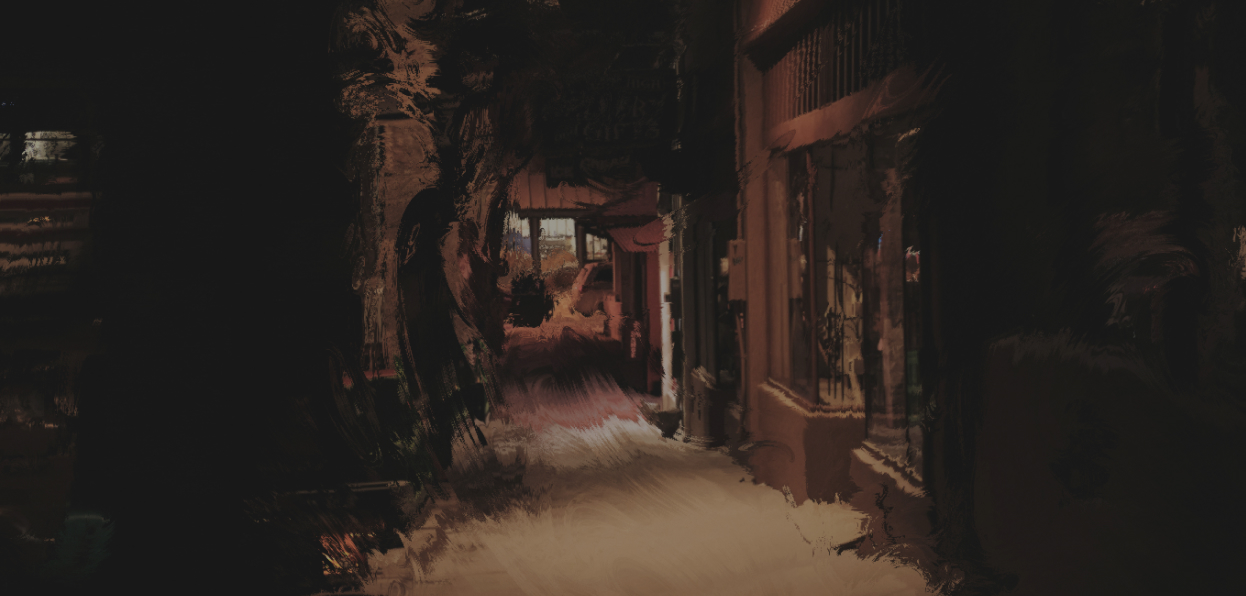 This is a dark street